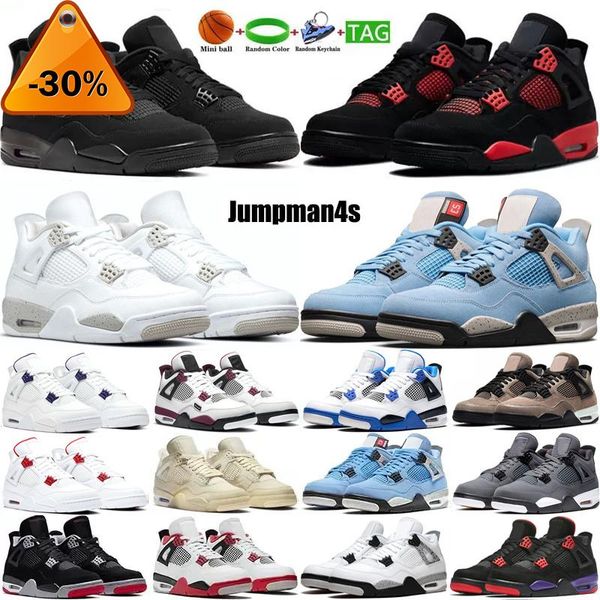 

mens 4s 1s sneaker basketball shoes 1 4 red thunder university blue black cat sail cement 1s hyper royal men women outdoor trainers sneakers