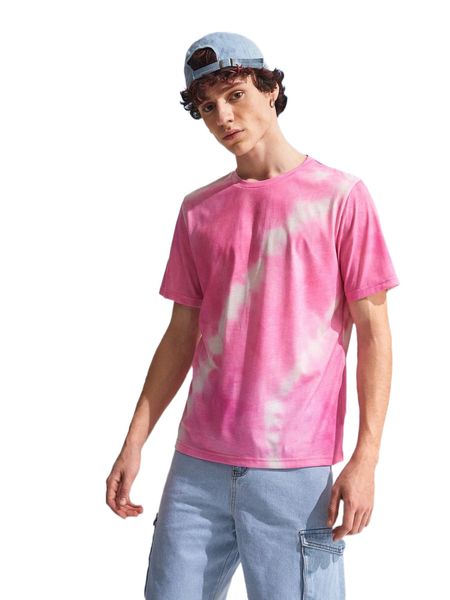 

men random tie dye tee x1ee#, White;black