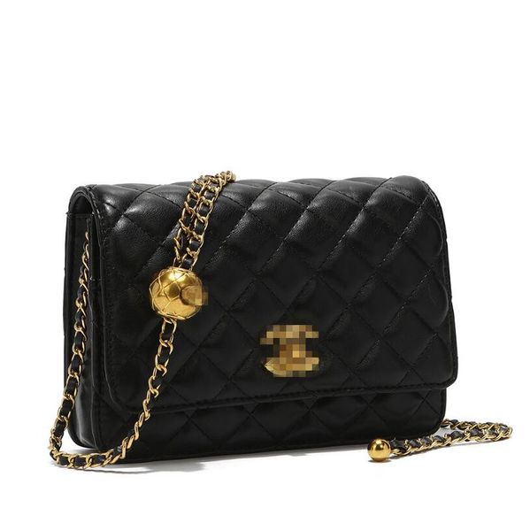 

luxury women's bag fashion simple small square bag designer handbag caviar leather chain mobile phone shoulder bags