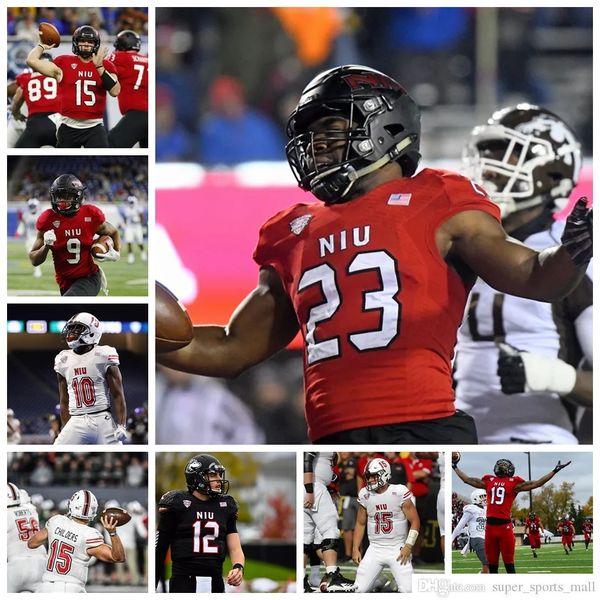 

ncaa custom niu northern illinois huskiesÂ college football jerseys lance deveaux jr. jersey jevyon ducker joshua earl leif engstrand stitche, Black
