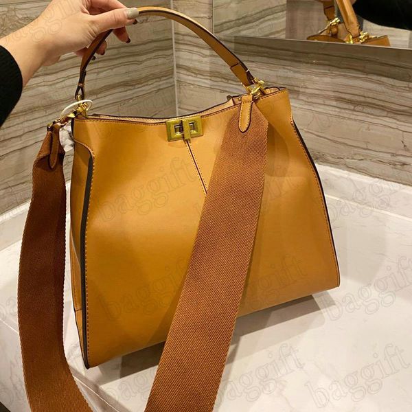 

iconic medium peekaboo leather tote bag brown letter canvas shoulder bags crossbody totes luxurys designers wallets purse, Red;black