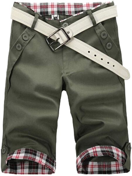 

men's shorts casual classic fit plaid drawstring summer beach shorts with pockets sports fifth pants a7zd#, White;black