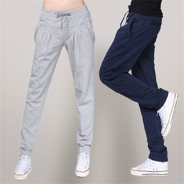 

2019 autumn loose pants women casual harem pants long trousers casual spring sweatpants plus size xxl xxxl t200319, Black;white