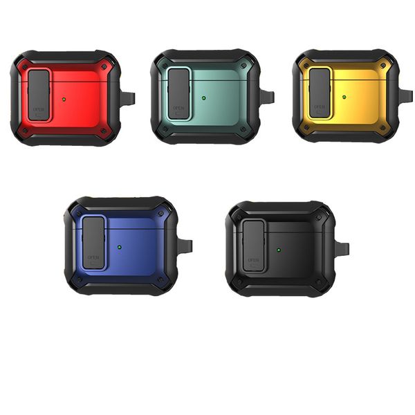 

cover for airpods pro 1 2 3 case tpu pc cover accessories wireless earphone with keychain