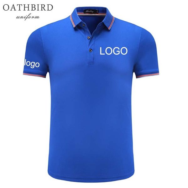 Polo ricamata personalizzata con il tuo disegno di testo Polo uniforme personalizzata di alta qualità per abbigliamento da lavoro aziendale 220608