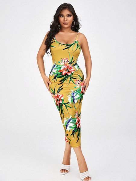 

floral print bodycon dress z7mq#, Black;gray
