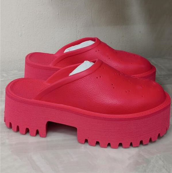 

2022 new double g luxury sandals slippers brand designer women ladies hollow platform made of transparent materials fashion lovely sunny bea, Black