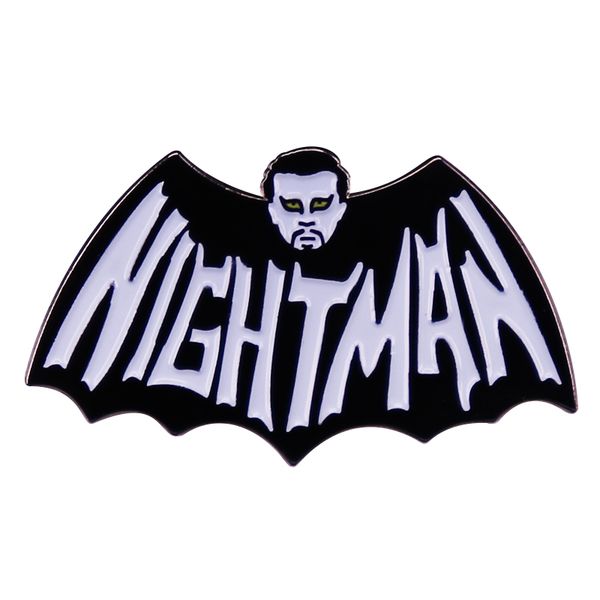 

nightmannn brooch bat pin sci-fi adventure tv inspiration badge, Blue
