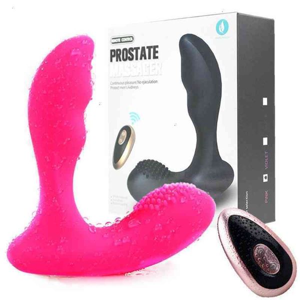 Giocattoli del sesso giocattoli masager Vibratore Controllo massaggiatore a distanza senza fili Prostata gay uomini e donne plug anale massaggiatore in silicone divertente F4X3 6FHC RKOL