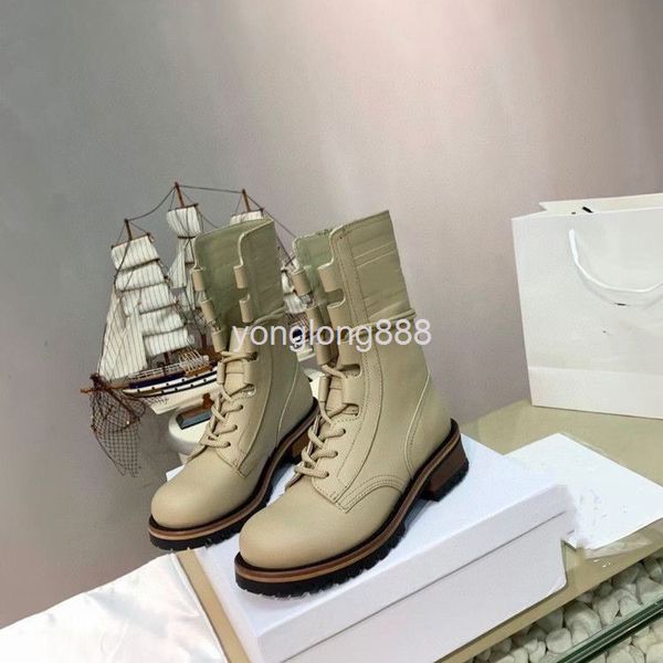 

boots roman boots lace up mid tube embossed thick soled martin british short women, Black