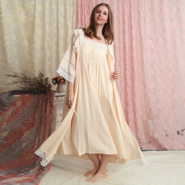 

cotton robe women classic vintage robe set loose nightgown lady long gowns pregnant woman robe sleepwear gift for mother 6 color y200425, Black;red