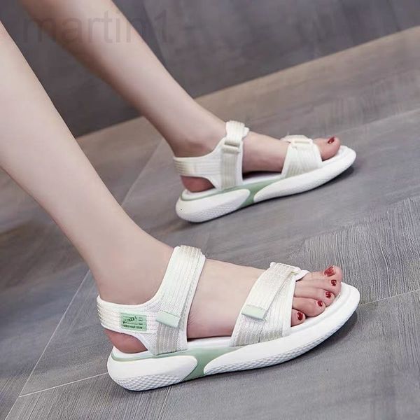 

sandals designer net red thick soled sandals fairy style summer 2022 new flat sports shoes women's beach shoes1v8z, Black