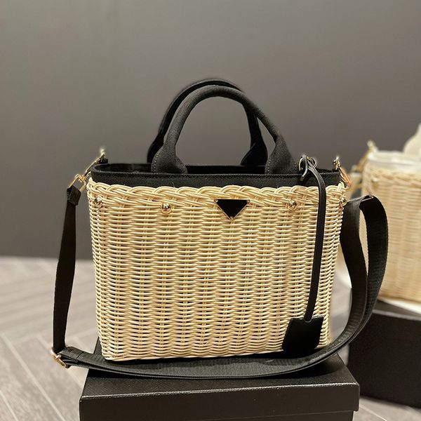 

summer beach women straw bag satchel crossbody tote rattan womens handmade