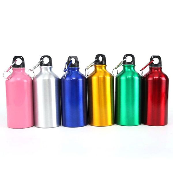 1000 ml Wasserflasche in fünf Farben, anpassbares Muster, Aluminiumbecher für Bergsteigen im Freien