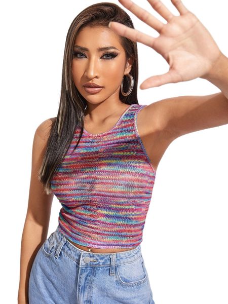 

space dye tank f96j#, White