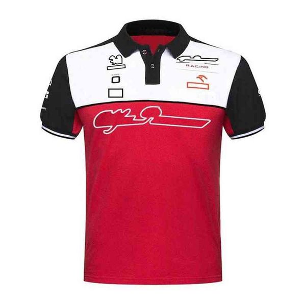 

2022 f1 tshirt formula 1 team polo shirts racing suit short sleeve summer oversized car fans tshirts custom hoodie motocross 2195, White;black