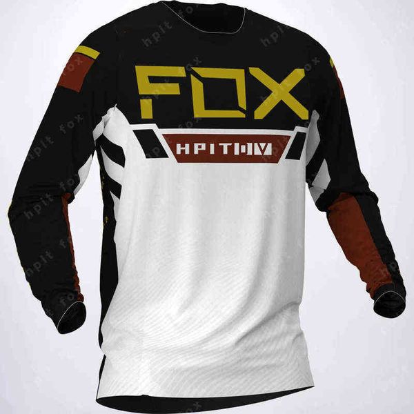 

2022 new hpit fox jersey motocross mtb dh sports team mexico mountain bike ciclismo men s mens cycling, White