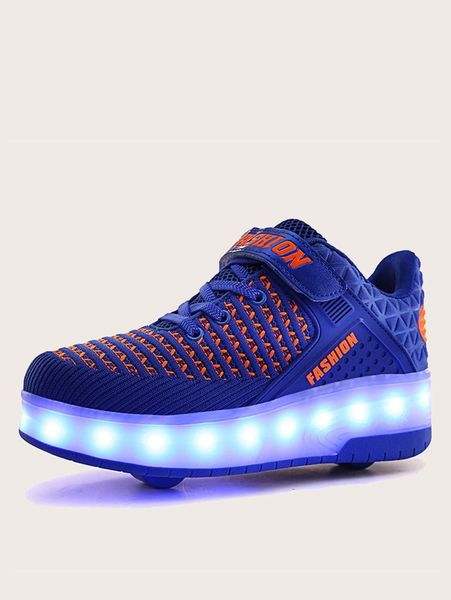 

boys simulation led roller shoes she, Black