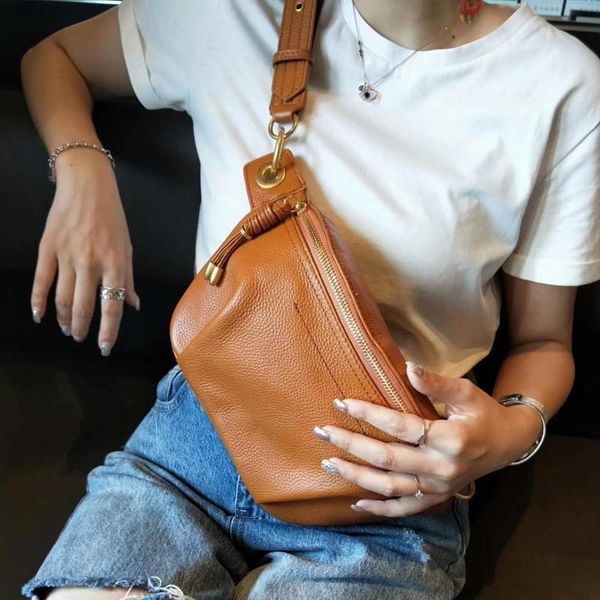 

briggs multifunctiona women chest bag embossed ladies messenge chest bags female fashion genuine leather womens bag 220810
