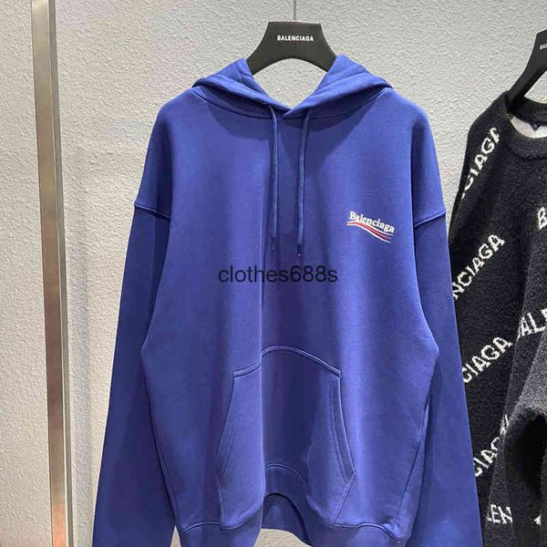 

designer hoodies balencaigas'ss's men's sweaters paris cola printed cotton terry hoodie for men and women sweatshirts, Black