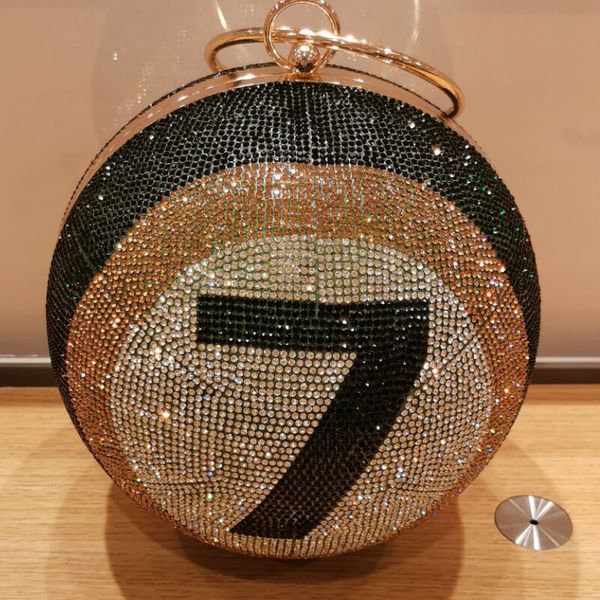 

ball rhinestone dinner bag clutch creative european and american clutch