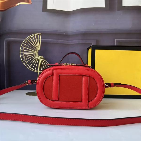 Дизайнерские сумки роскошные сумочки кошельки на камере камера ламинированная кожа и замшевая мини -сумка f8bs058 Размер: 21*12,5*7см