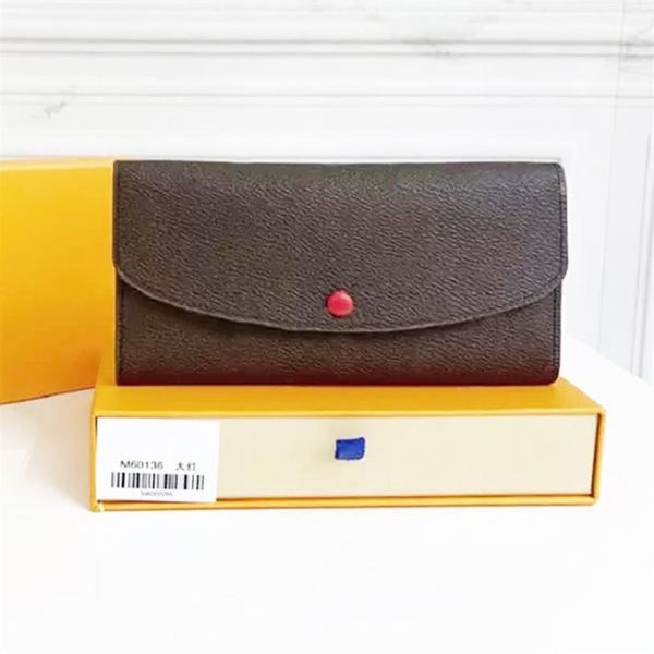 

women designer wallets luxurys coin purse zippy wallet lady chain fold card holder passport corn flower purses key pouch 60136266q, Red;black