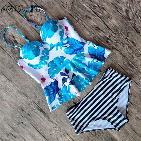 

2020 push up tankini set swimsuit women swimwear halter backless two piece suits bathing suit beach wear swim maillot de bain t200708, White;black