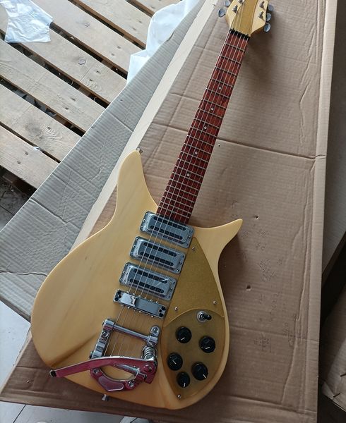 

6 strings natural electric guitar with treomo bar 527 mm scale length