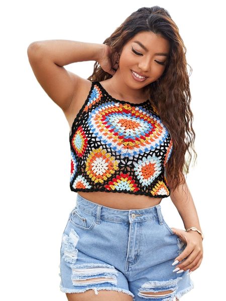 

plus geometric graphic cover up z3bn#, Black