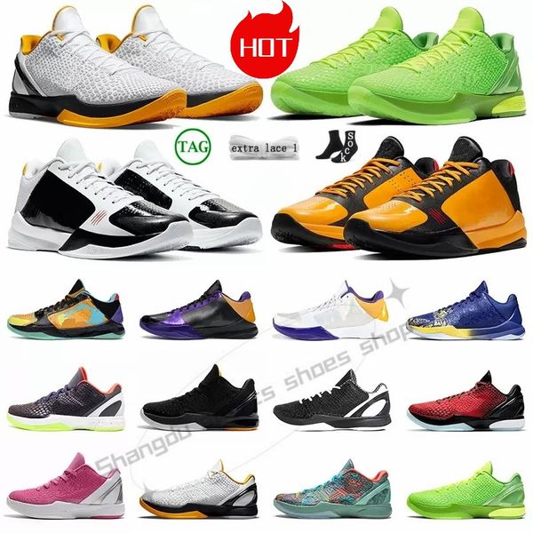 

kobe mamba basketball shoes men 5 protro bruce lee del sol 6 mambacita grinch chaos lakers mens outdoor sports trainers sneakers laker laker