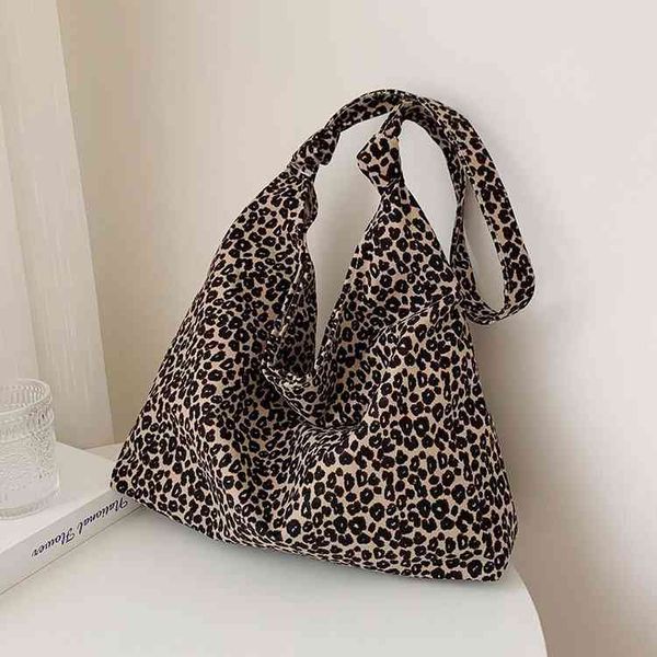 

purses outlet western small leopard diagonal large capacity one shoulder shopping canvas bag women's
