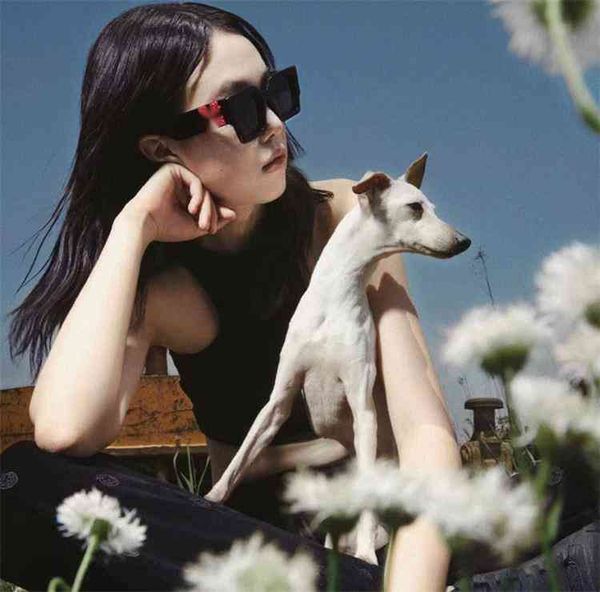 

50% discount for factory direct salesnew off ouyang nana star's same style disco wo hip-hop and women's sunglasses, White;black