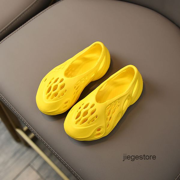 

new designers qinmin123 cool runner slide slippers soft sandals outdoor trainers sneakers sports walking kids size 16-31 5bhd, Black;grey