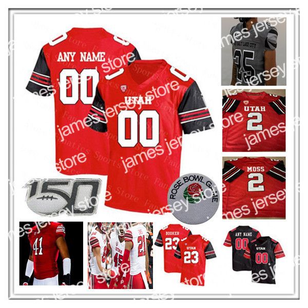 

james ncaa college utah utes football jersey cameron rising charlie brewer tj pledger tavion thomas devaughn vele britain covey solomon enis, Black