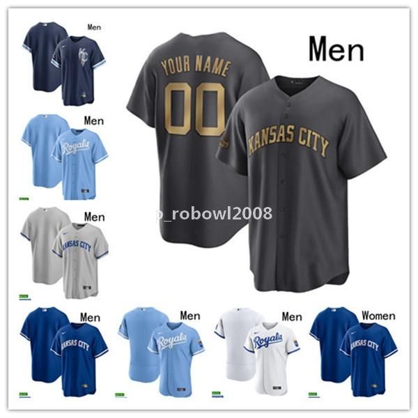 

2022 all-star kansas 7 bobby witt jr. city jersey whit merrifield andrew benintendi salvador perez royals hunter dozier s-4xl lopez baseball, Blue;black