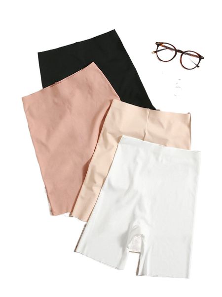 

4pack plain no show shortie g3ug#, Black;red