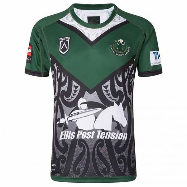 

2022 maori all stars mens rugby jersey size: s-5xl (print custom name number)delivery, Black