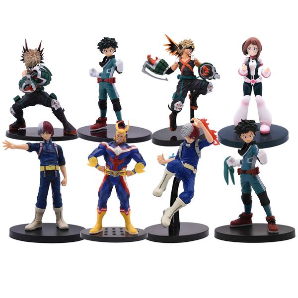 

huiya01 17-20 cm anime figure my hero academia pvc smack izuku midoriya shouto todoroki katsuki boku amazing heros toys dolls gift q0722