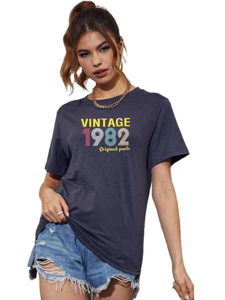 

letter graphic tee e229#, White