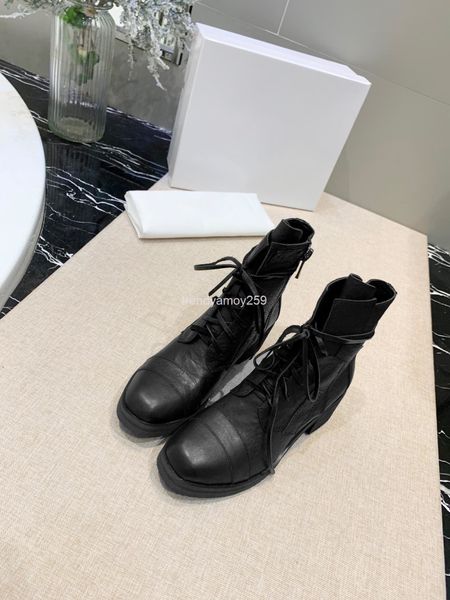 

boots wounded military boots martin genuine leather women's british style ins net red thick heeled shoes, Black