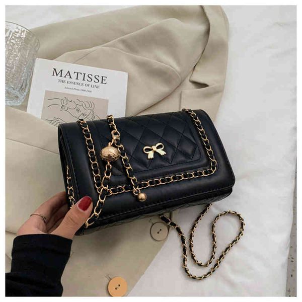 

50% off small bag women's new fashion simple messenger sense of texture one shoulder chain fashion new pattern chain shoulder messenger