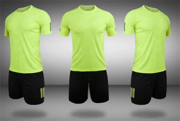 

2022 men design custom soccer jerseys sets men's mesh training football suit custom logo plus number with shorts football wear soccer s, Black