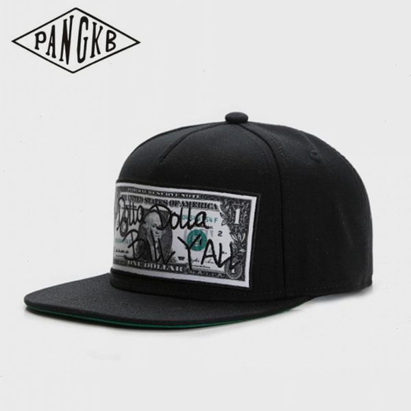 Marka Dolla Dolar Cap Ball-Yall Siyah ABD Hip Hop Snapback Erkekler için Yetişkin Açık Hava Güneş Beyzbol