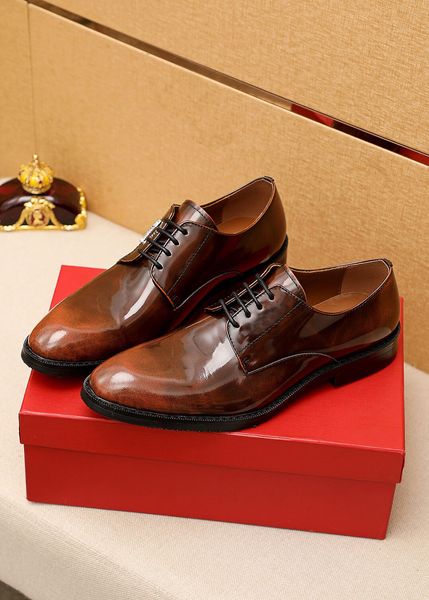 

new fashion 2022 men party wedding dress shoes handmade oxford shoes men brand designer genuine leather flats size 39-45, Black