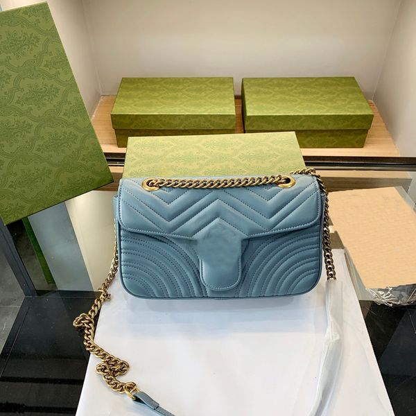 

2022 fashion marmont women luxurys designers bags real leather handbags chain cosmetic messenger shopping shoulder bag totes lady wallet pur