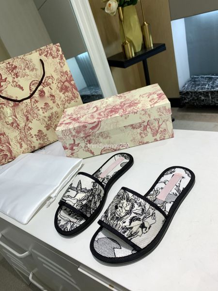 

slippers summer sheepskin slippers women's fashion watermark sandals, Black
