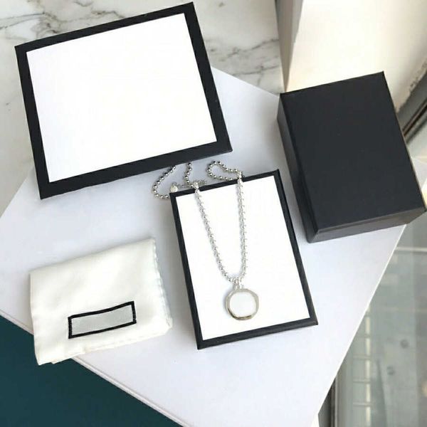 

fashion necklace street bracelet circle pendant necklaces for man woman jewelry, Silver
