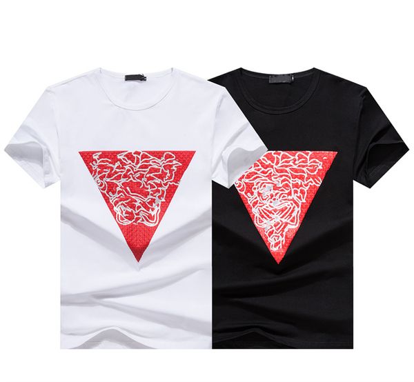 

summer mens women designers t shirts loose tees fashion brands man s casual shirt luxurys clothing street shorts sleeve clothes tshirts s1, White;black