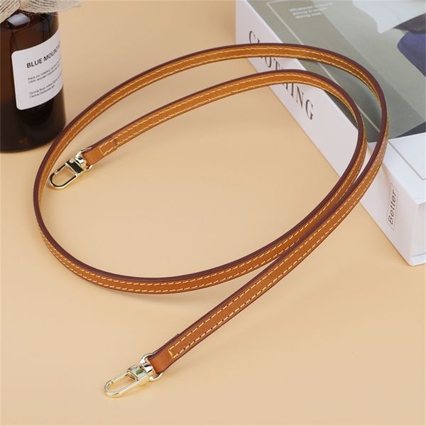 

cow hide leather shoulder bag strap 112cm long crossbody strap women handbag bag belt accessories 220601241b, Black